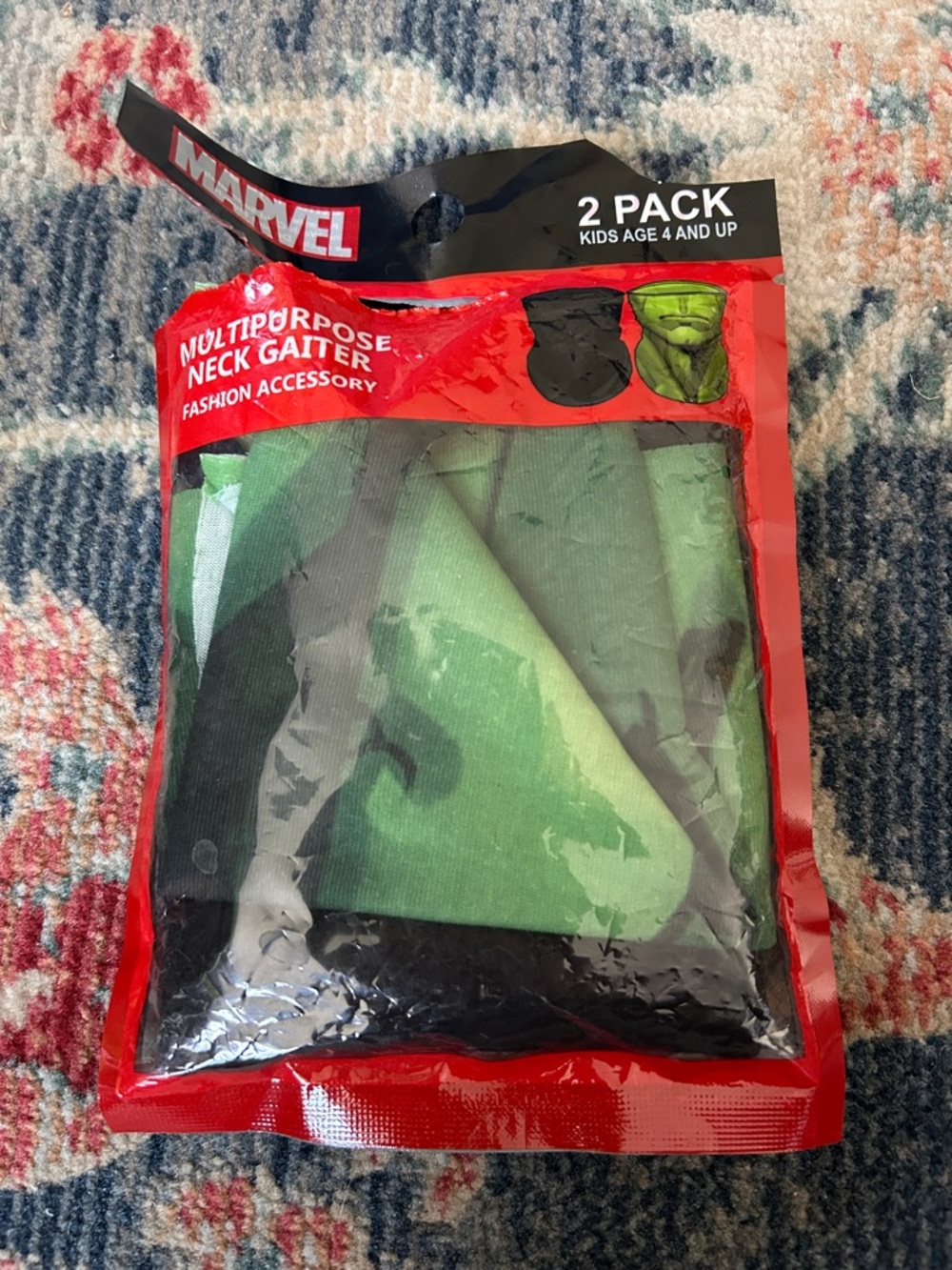 Marvel Hulk 2-Pack Neck Gaiters - Green & Black